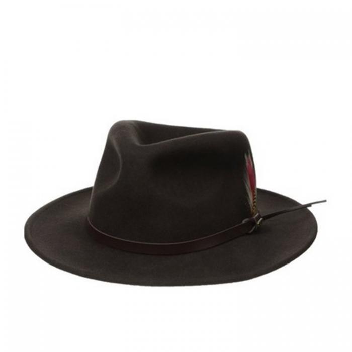 Felt Fedora with Leather belt
