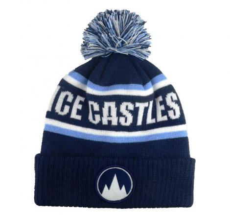 Knitted hat for girls with POM POM