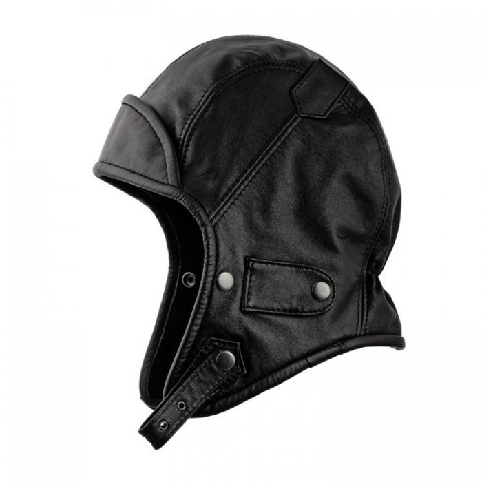 Leather Plain Pilot Hat