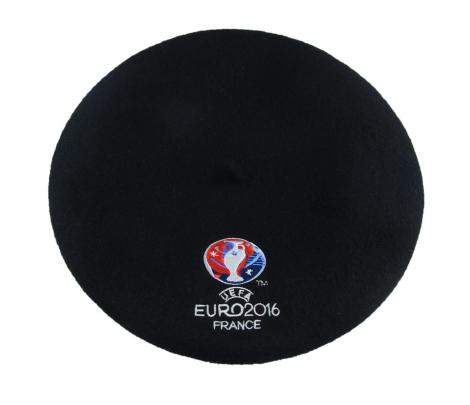 Black Wool Round Beret