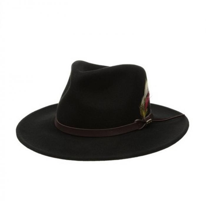 Felt Fedora with Leather belt