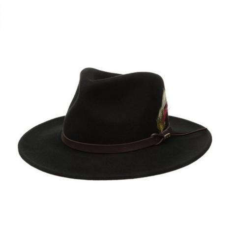 Felt Fedora with Leather belt