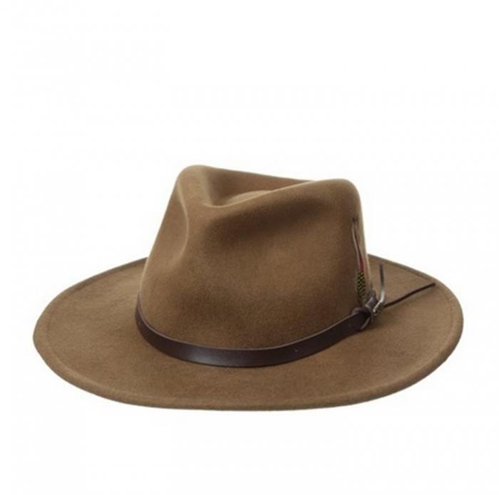 Felt Fedora with Leather belt