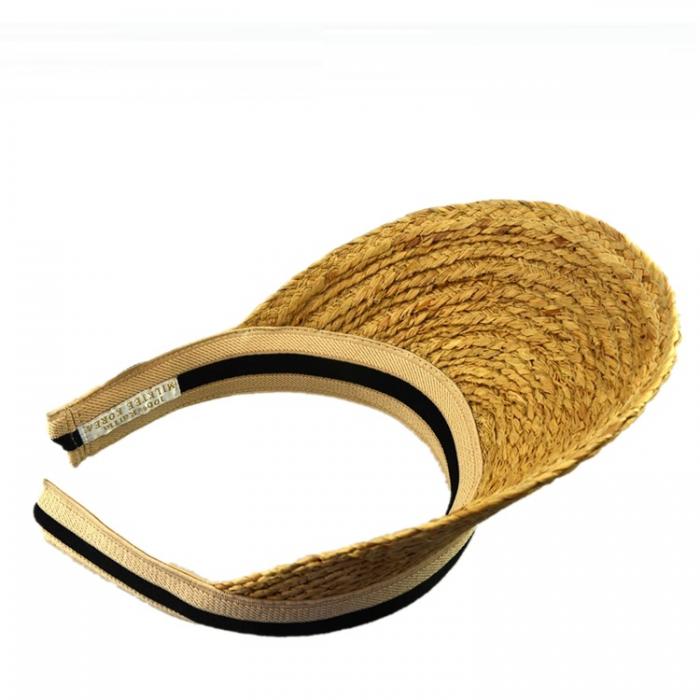 Wheat Straw Sun Visor Cap