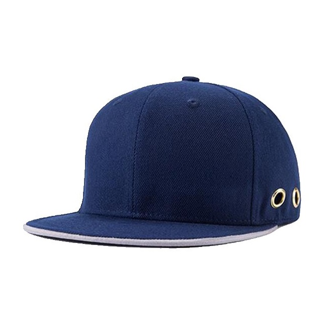 Metal Ring Eyelet Snapback Cap