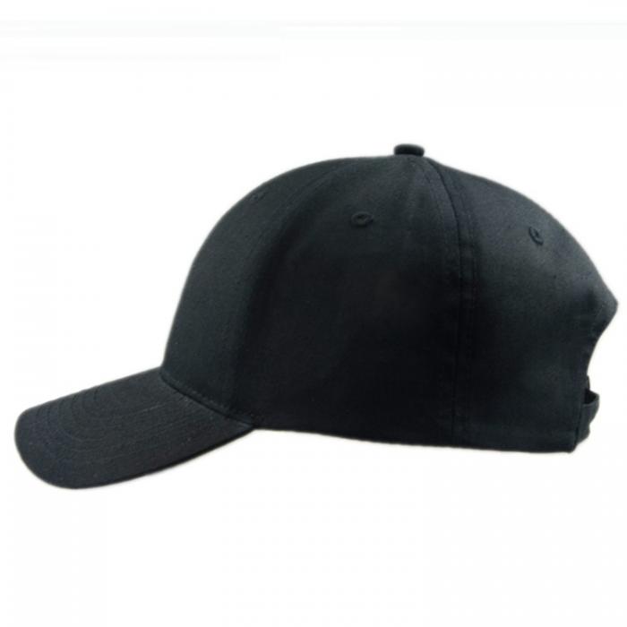 Black Cotton Blank Cap
