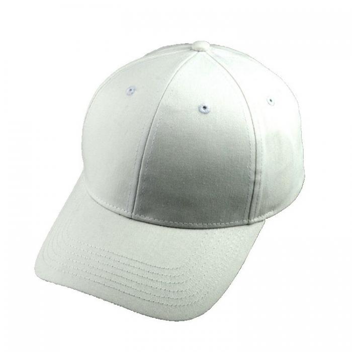 White  Cotton Twill Blank Cap