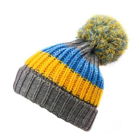 Fleece Inside Pom-Pom Beanie