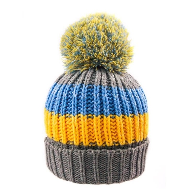 Fleece Inside Pom-Pom Beanie