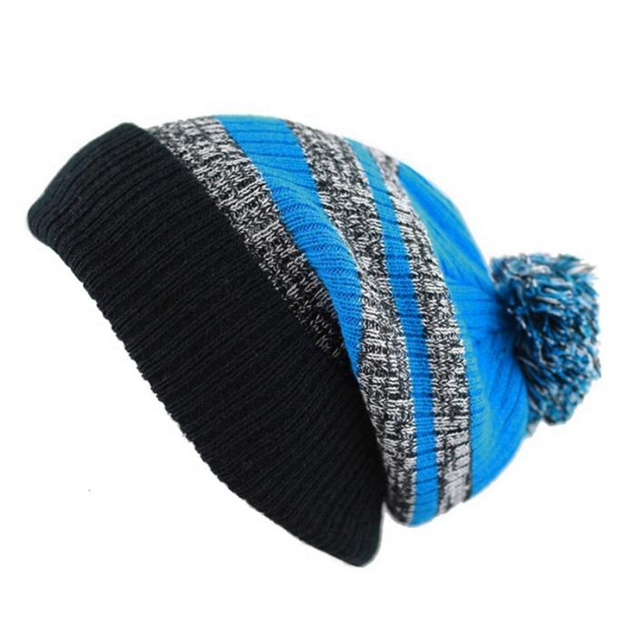 Custom LOGO POM POM Knitted Hat