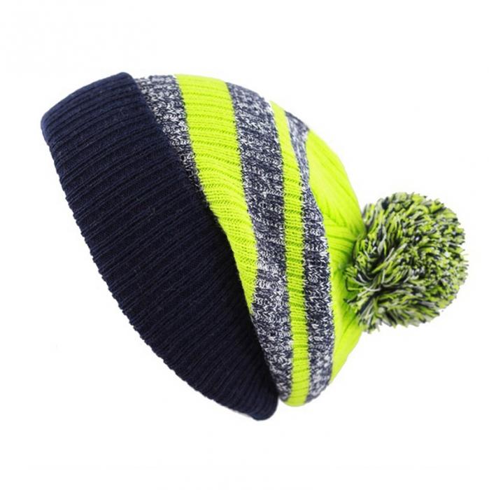 Custom LOGO POM POM Knitted Hat
