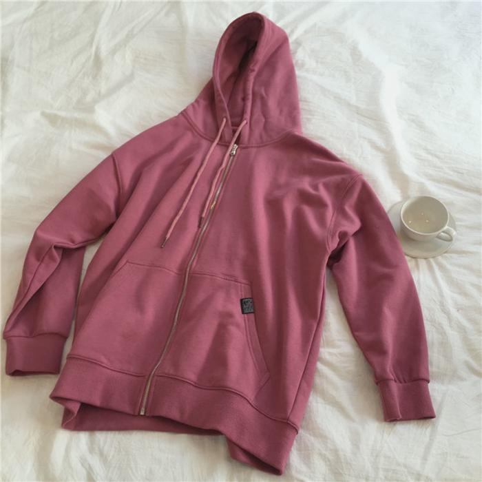 Plain Color Hoodie